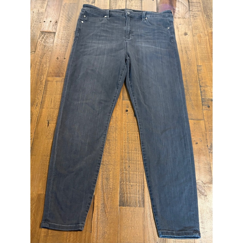 Liverpool Los Angeles Skinny Ankle Jeans Meteorite Grey Size 14 LM2100F62
